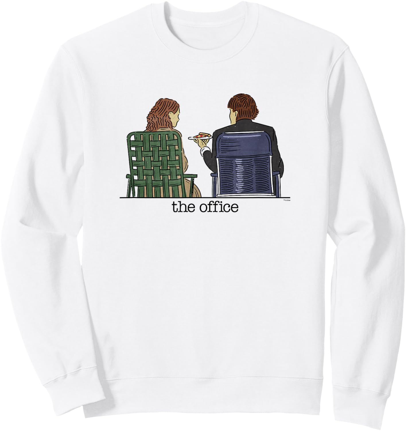 The Office - Jim and Pam Roof Date Sweatshirt - Sweatshirt | White