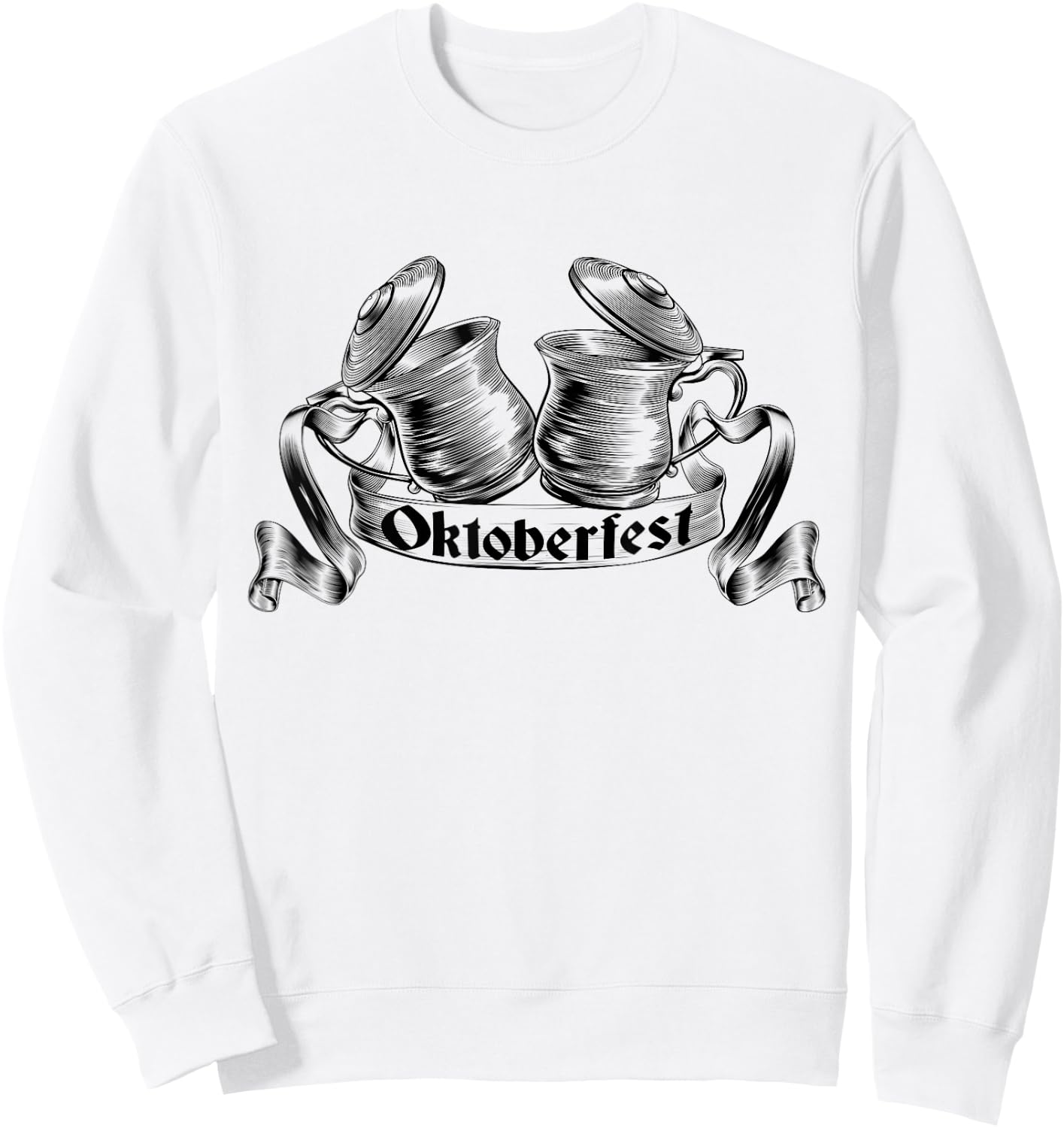 Vintage Oktoberfest Drinking Germany Beer Oktoberfest Sweatshirt - Sweatshirt | White