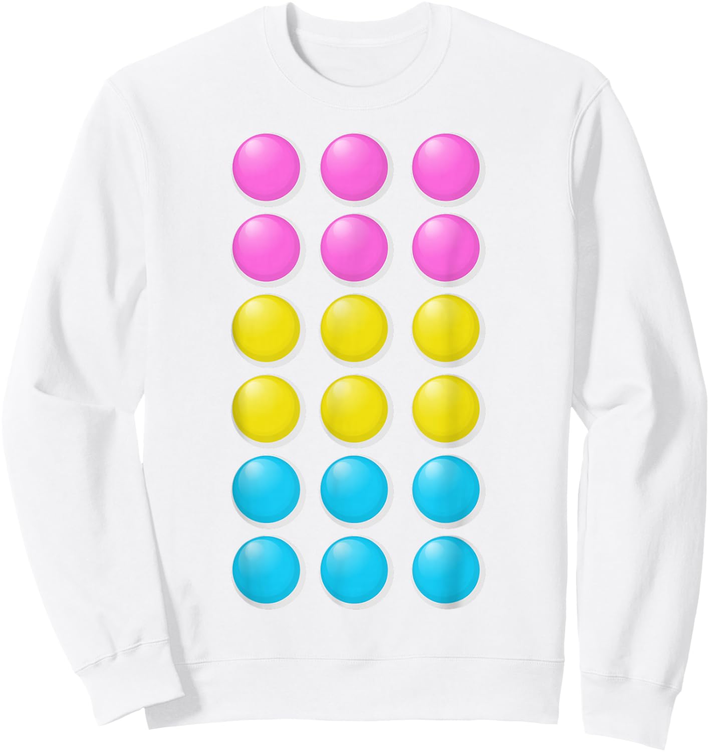 Candy Dots - Funny Cheap Halloween Costume T Shirt Sweatshirt - Sweatshirt | White
