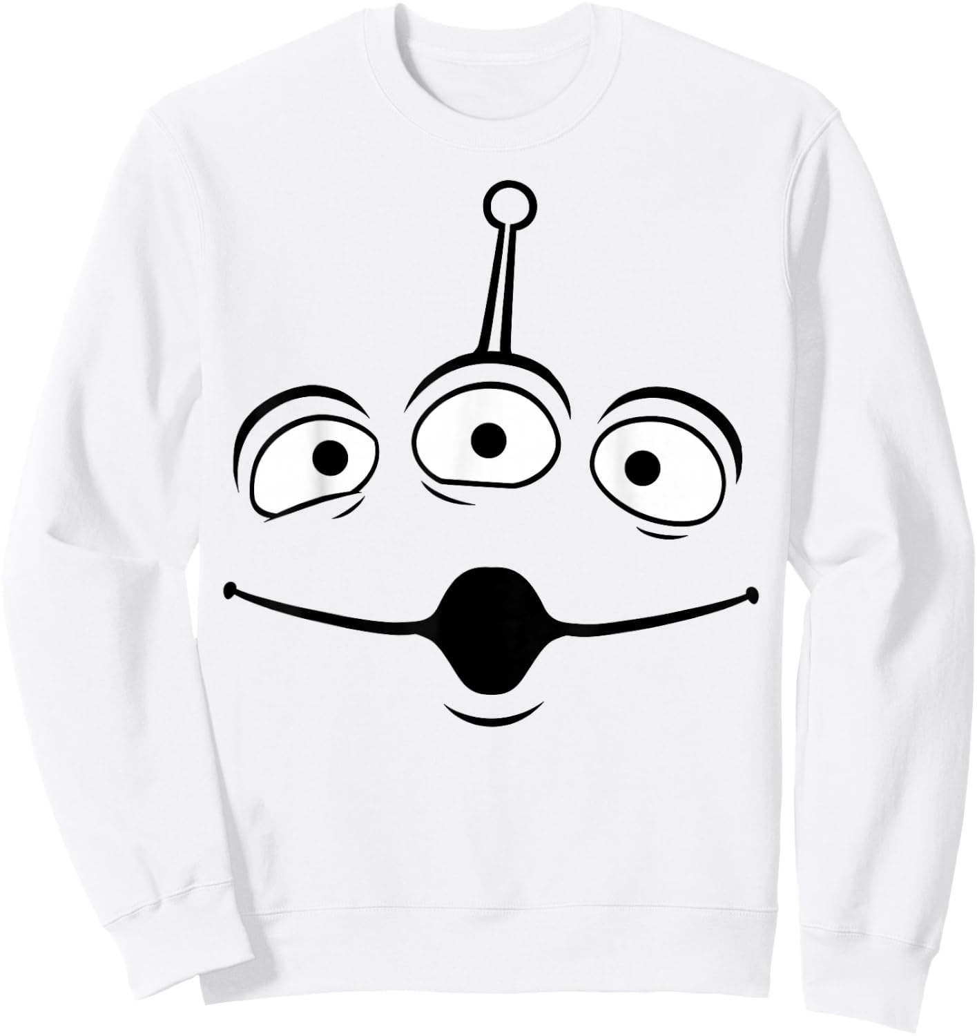 Disney Pixar Toy Story Alien Face Halloween Sweatshirt - Sweatshirt | White