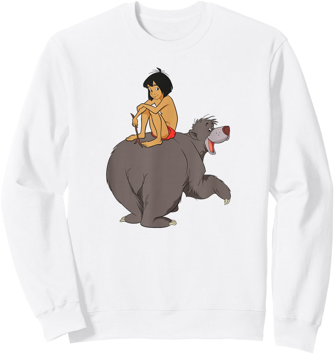 Disney - The Jungle Book Mowgli and Baloo Chillin Sweatshirt - Sweatshirt | White