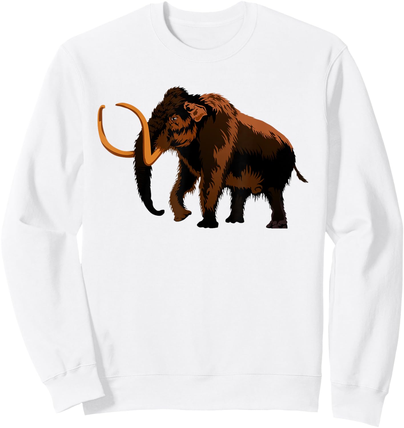 Woolly Mammoth Extinct Prehistoric Animal T Shirt Sweatshirt - Sweatshirt | White