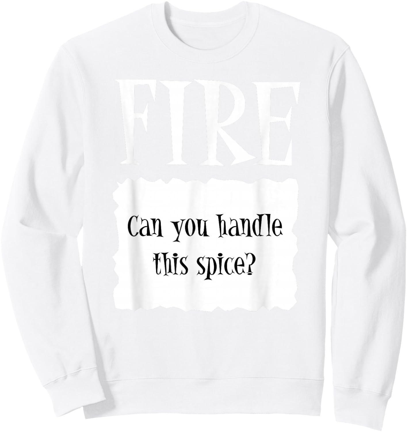 FIRE - Hot Packet Halloween Taco Costume Sweatshirt - Sweatshirt | White
