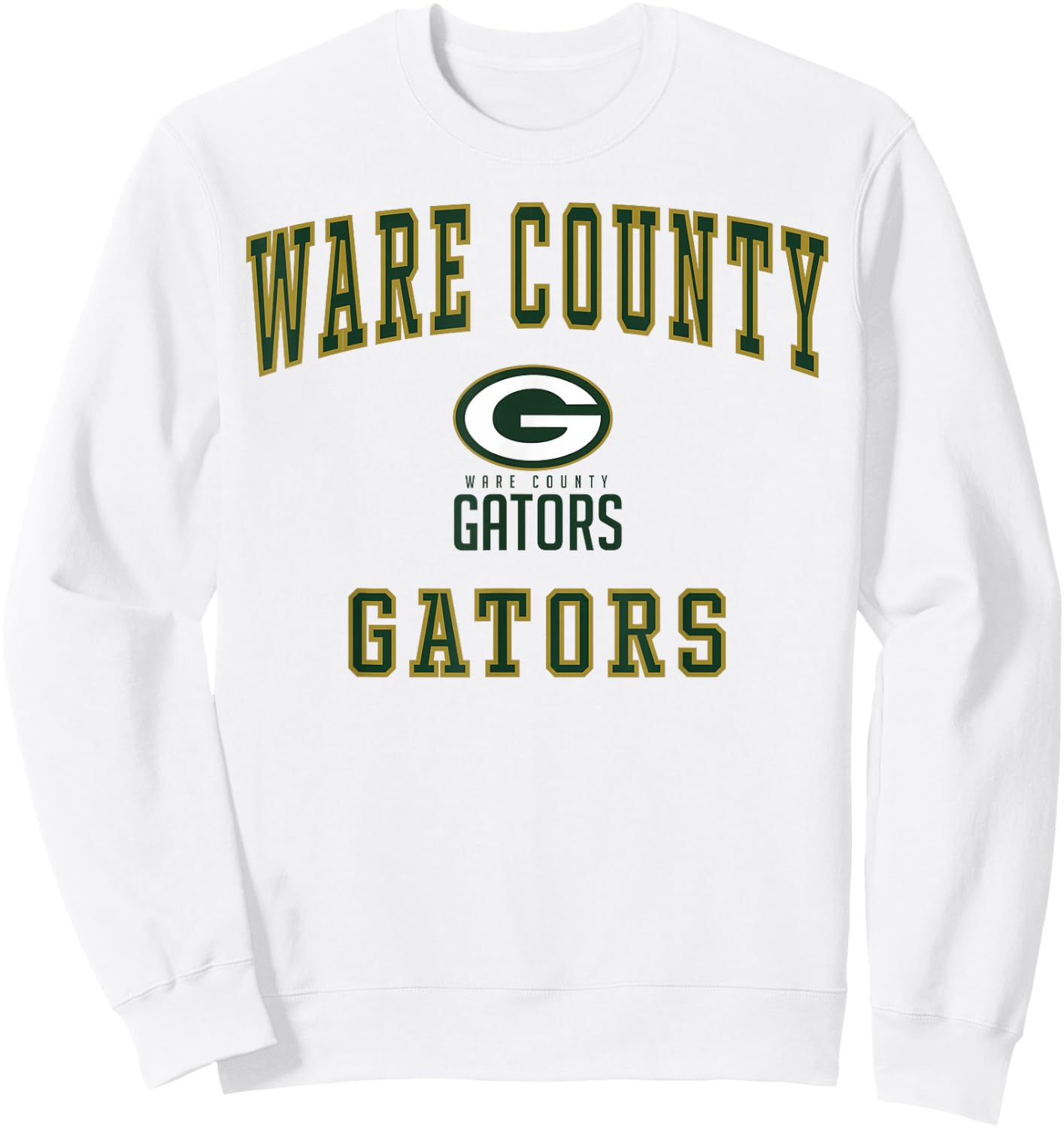 Ware County High School Gators C1 Sweatshirt - Sweatshirt | White