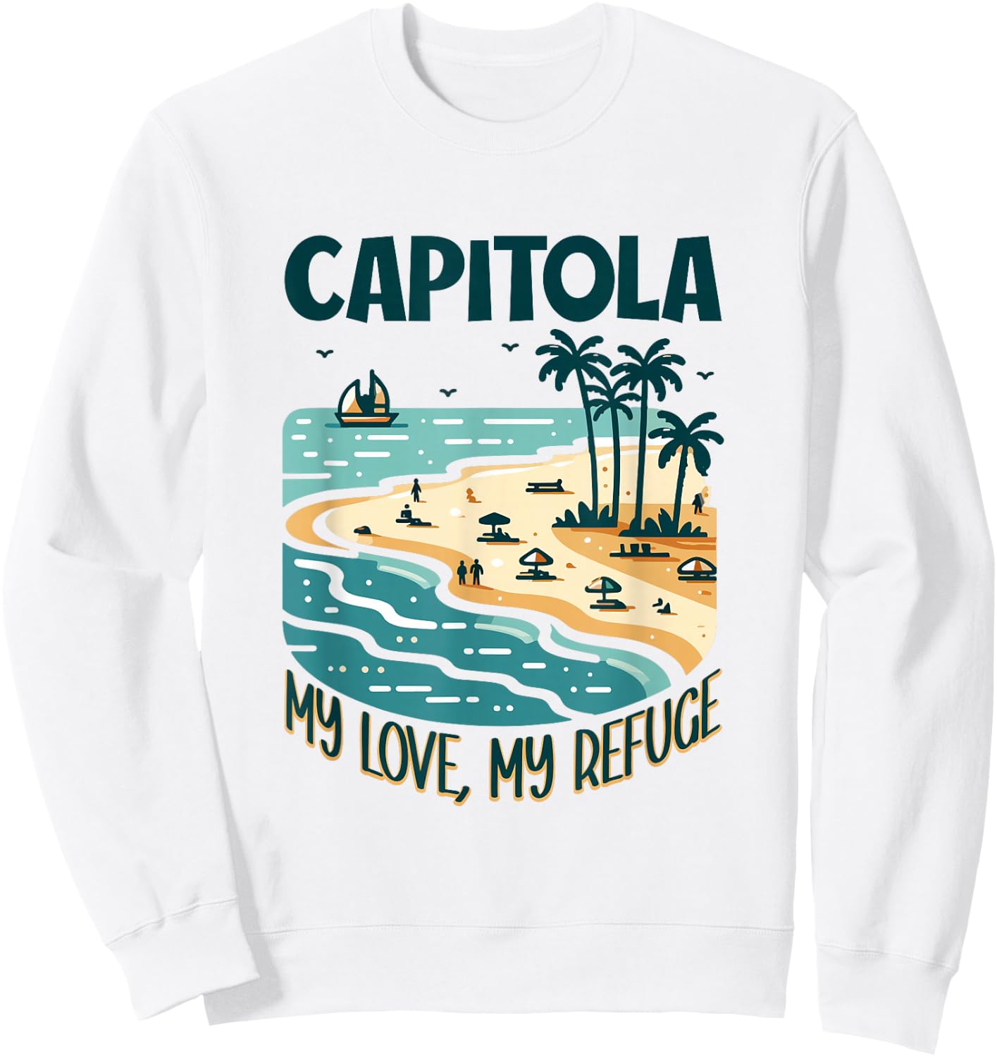 My Refuge Capitola Sweatshirt - Sweatshirt | White