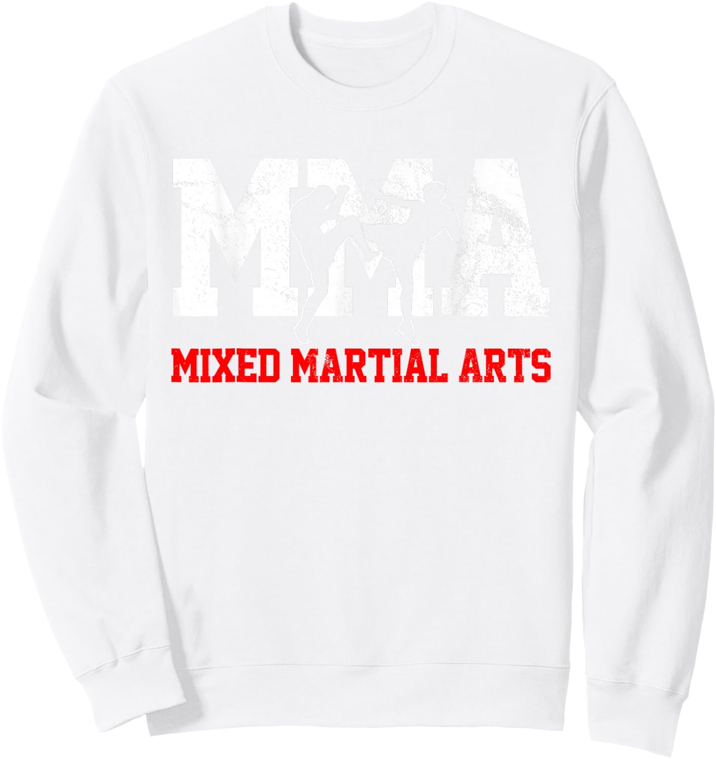 MMA Mixed Martial Arts Sweatshirt - Sweatshirt | White