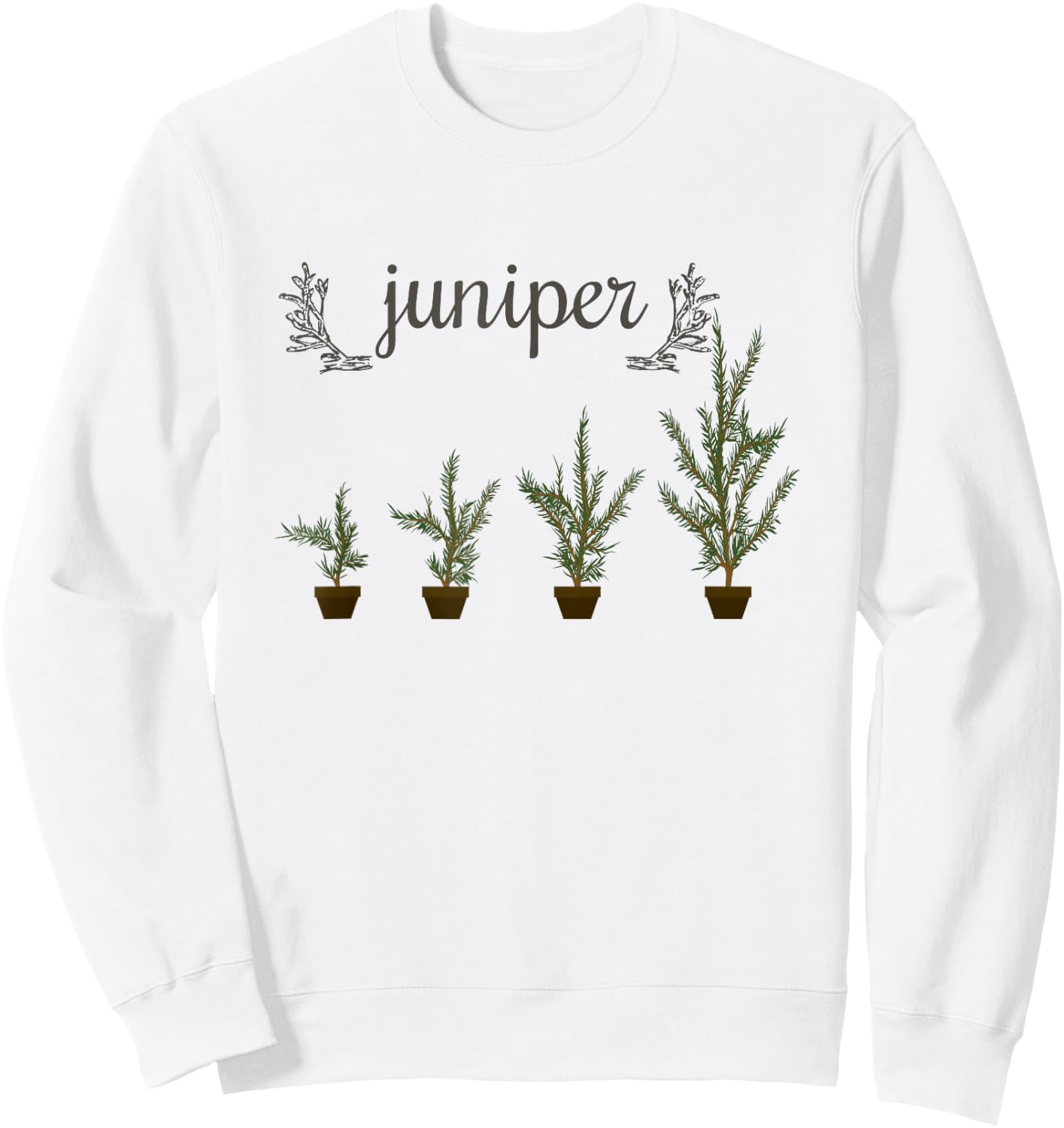 NICE Juniper Tree Shirt Gift Juniperus Plant Lover Outfit Sweatshirt - Sweatshirt | White