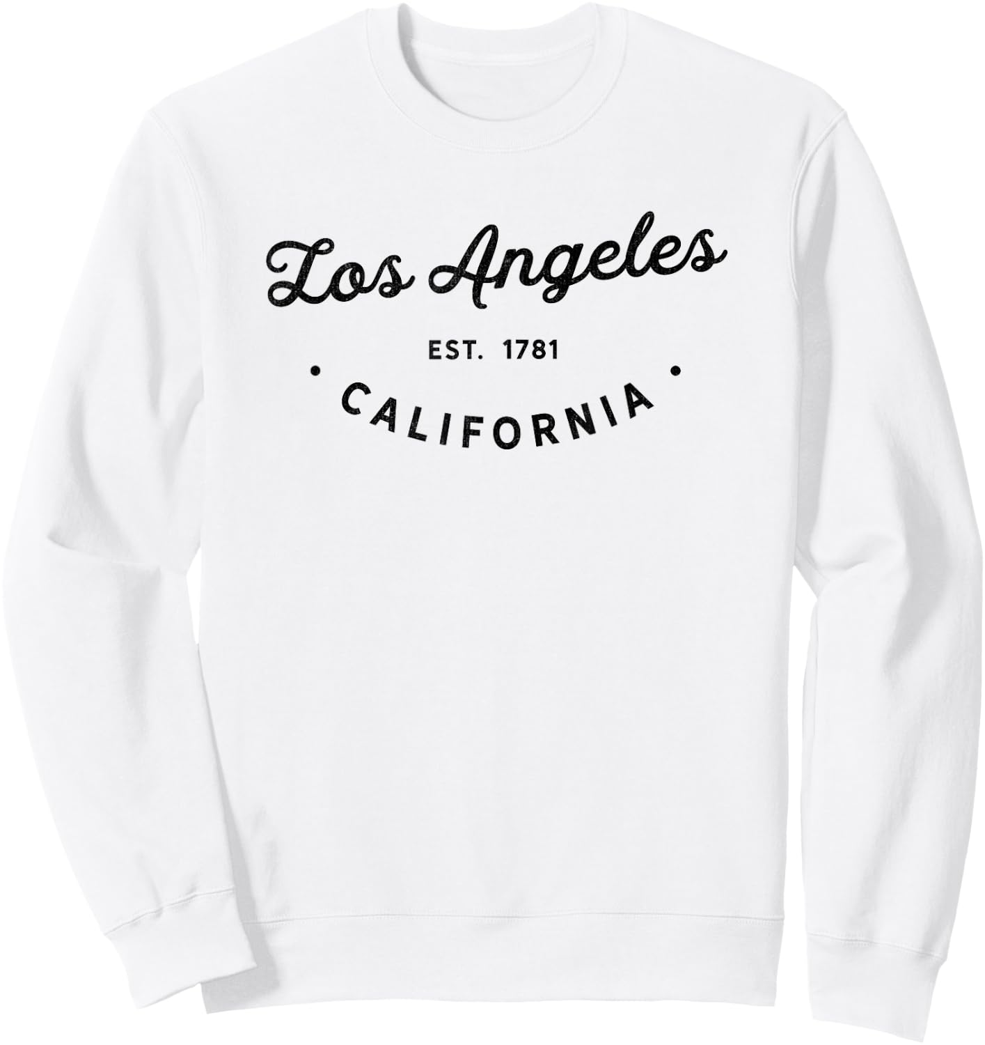 Classic Retro Vintage Los Angeles California LA Novelty Sweatshirt - Sweatshirt | White
