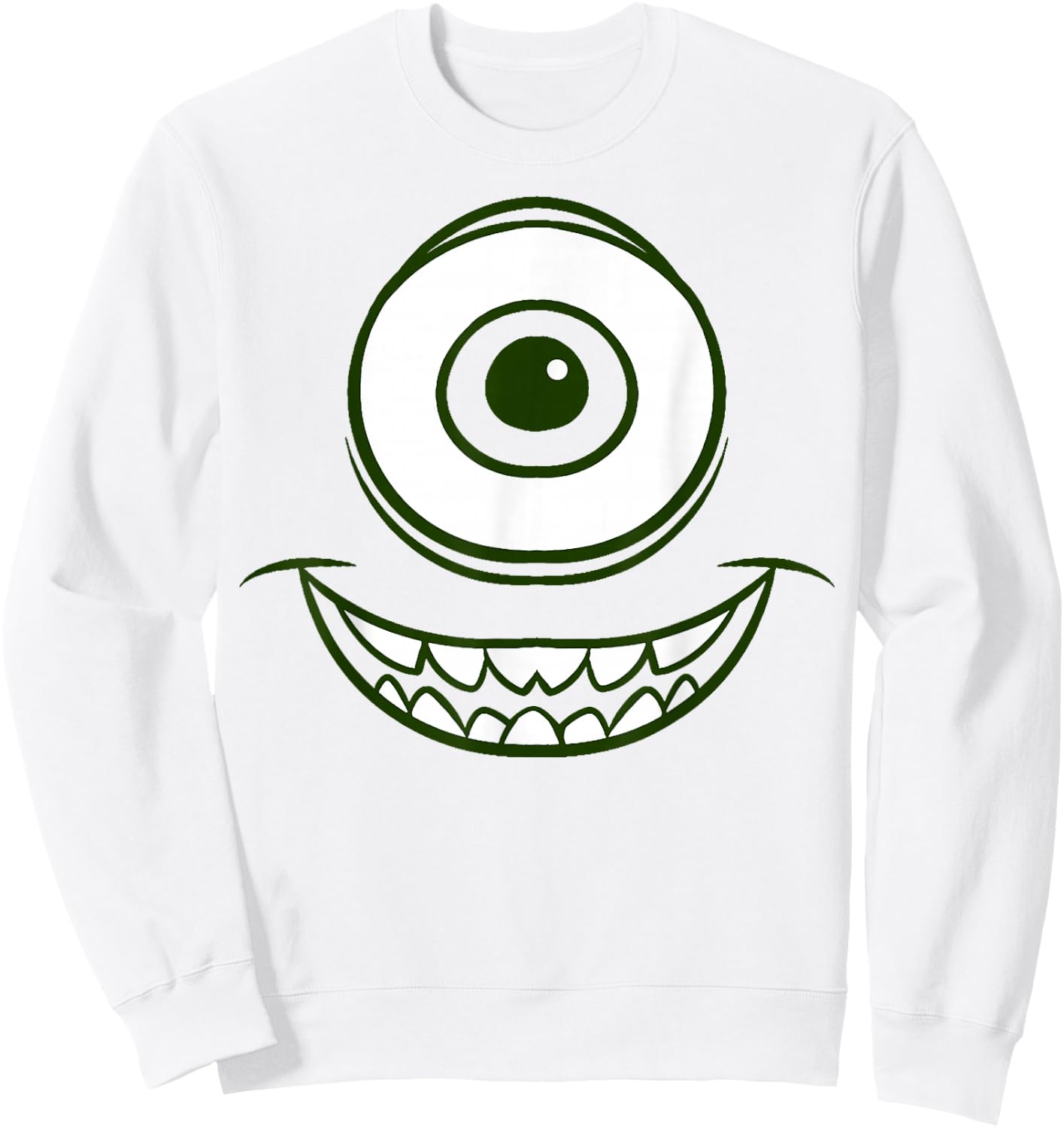 Disney Pixar Monsters, Inc. Halloween Mike Wazowski Costume Sweatshirt - Sweatshirt | White