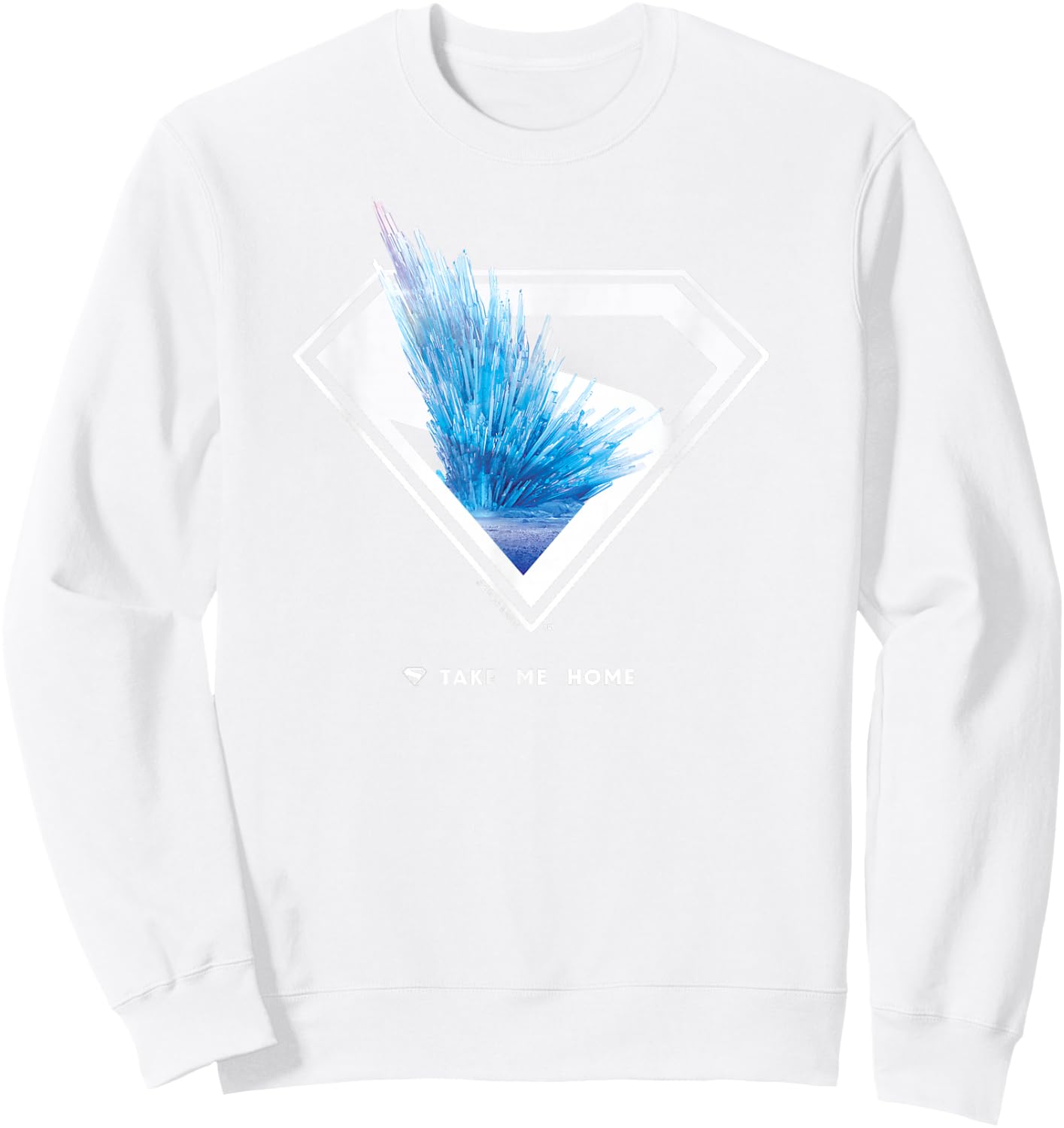 Superman (2025 Movie) Fortress of Solitude Shield Sweatshirt - Sweatshirt | White