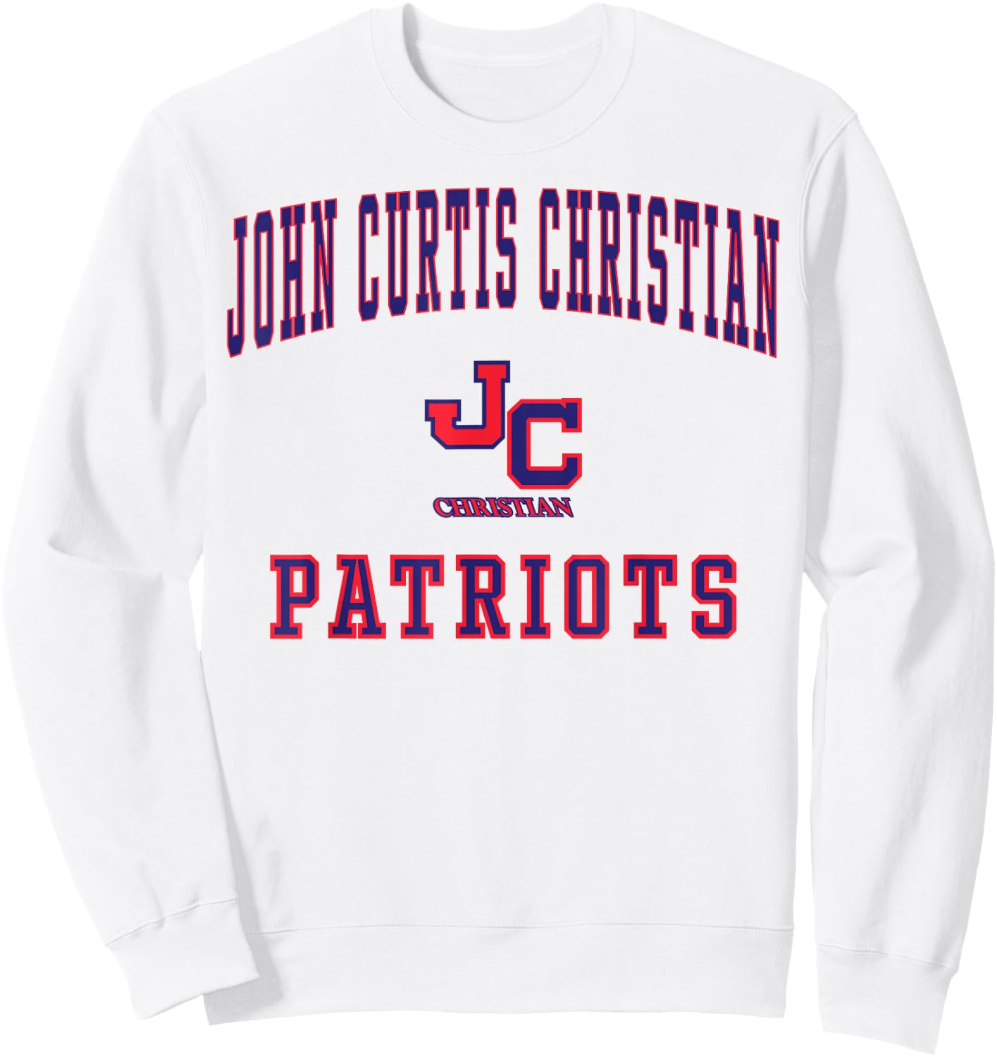 John Curtis Christian High School Patriots C1 Sweatshirt - Sweatshirt | White