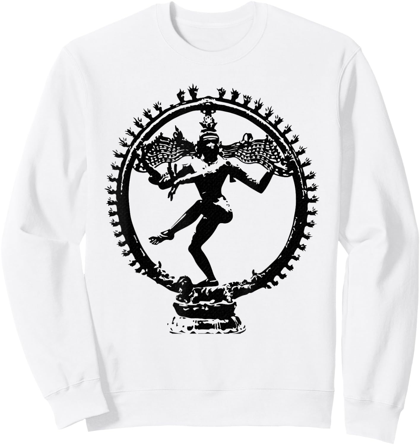 Nataraja Hindu Mythology Shaivism - God Shiva Lord of Dance Sweatshirt - Sweatshirt | White