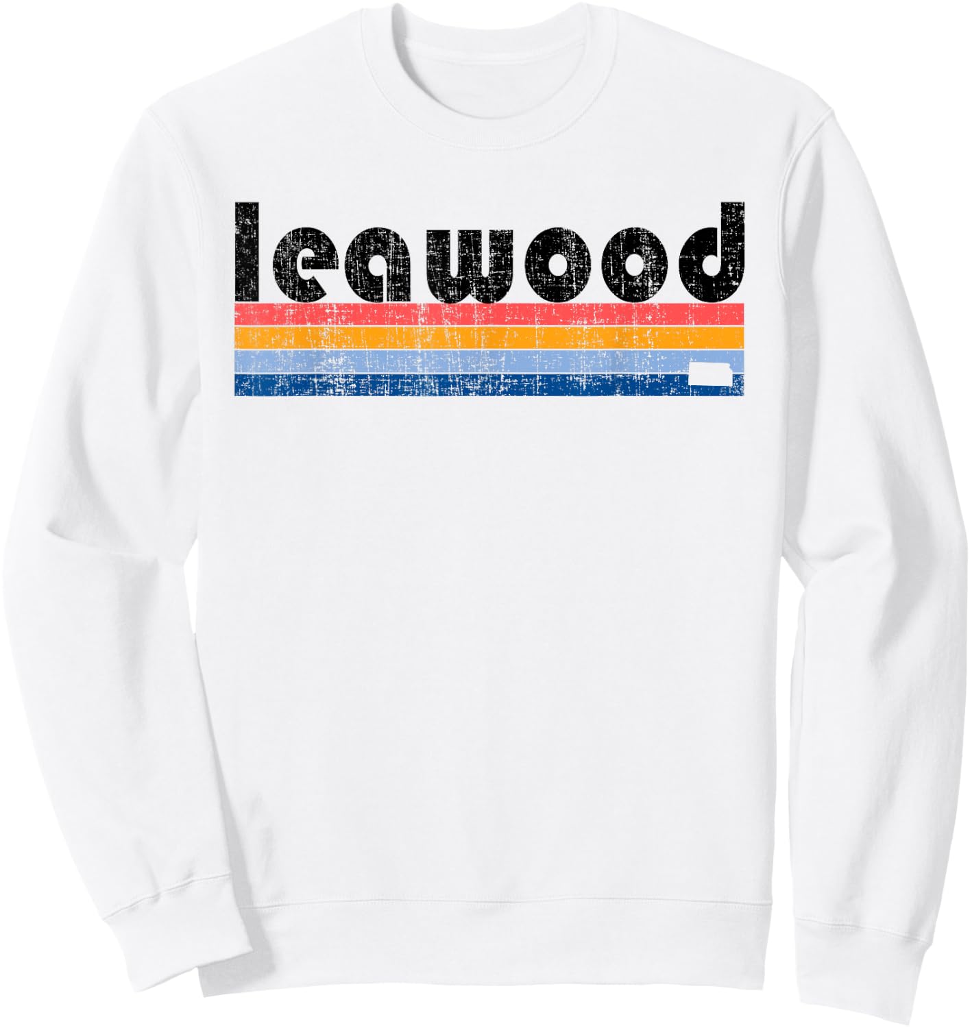 Vintage 80s Style Leawood KS Sweatshirt - Sweatshirt | White