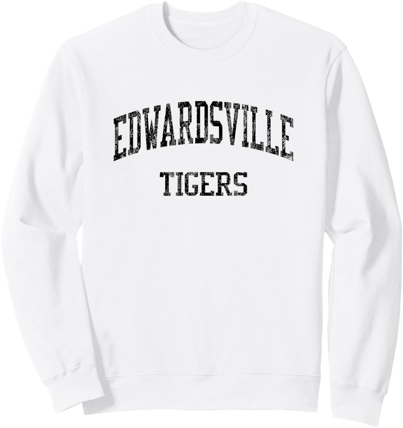 Edwardsville High School HS Edwardsville IL Vintage Sports Sweatshirt - Sweatshirt | White