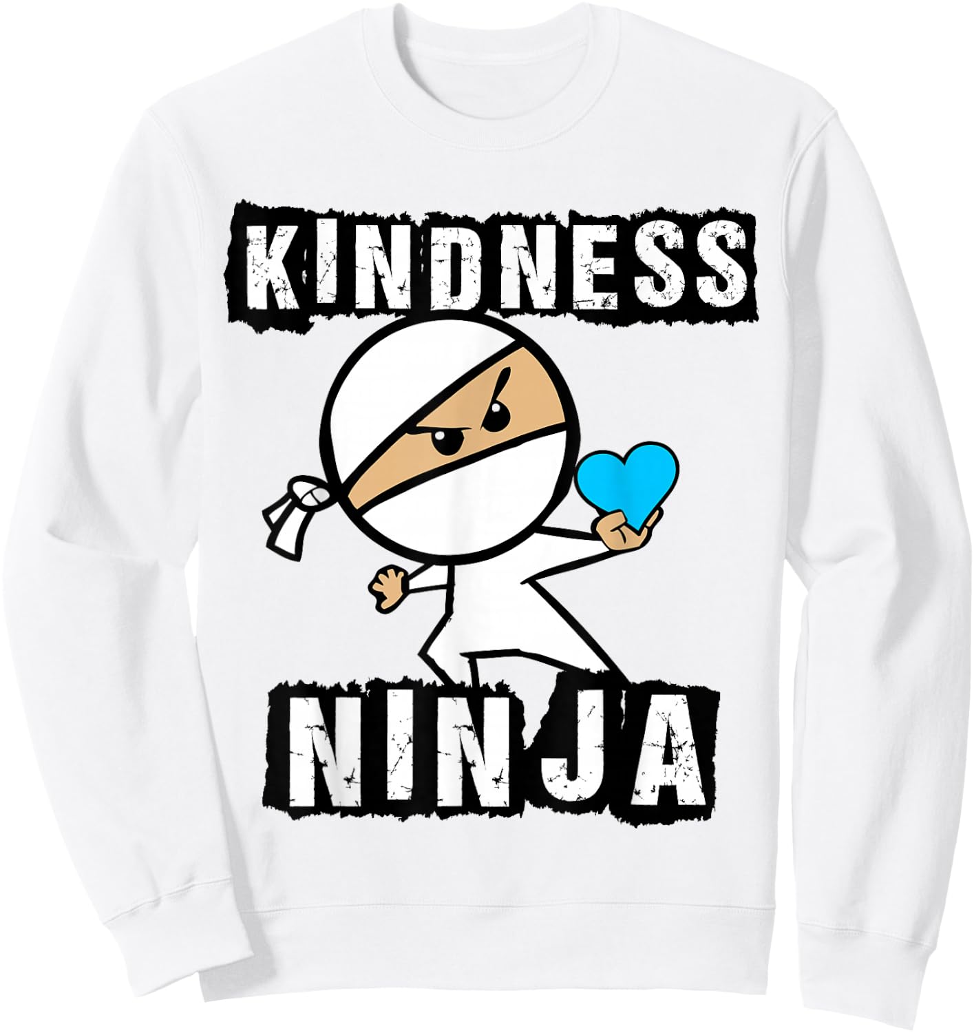Kindness Ninja Choose Kind Anti Bullying Movement Shirt Sweatshirt - Sweatshirt | White