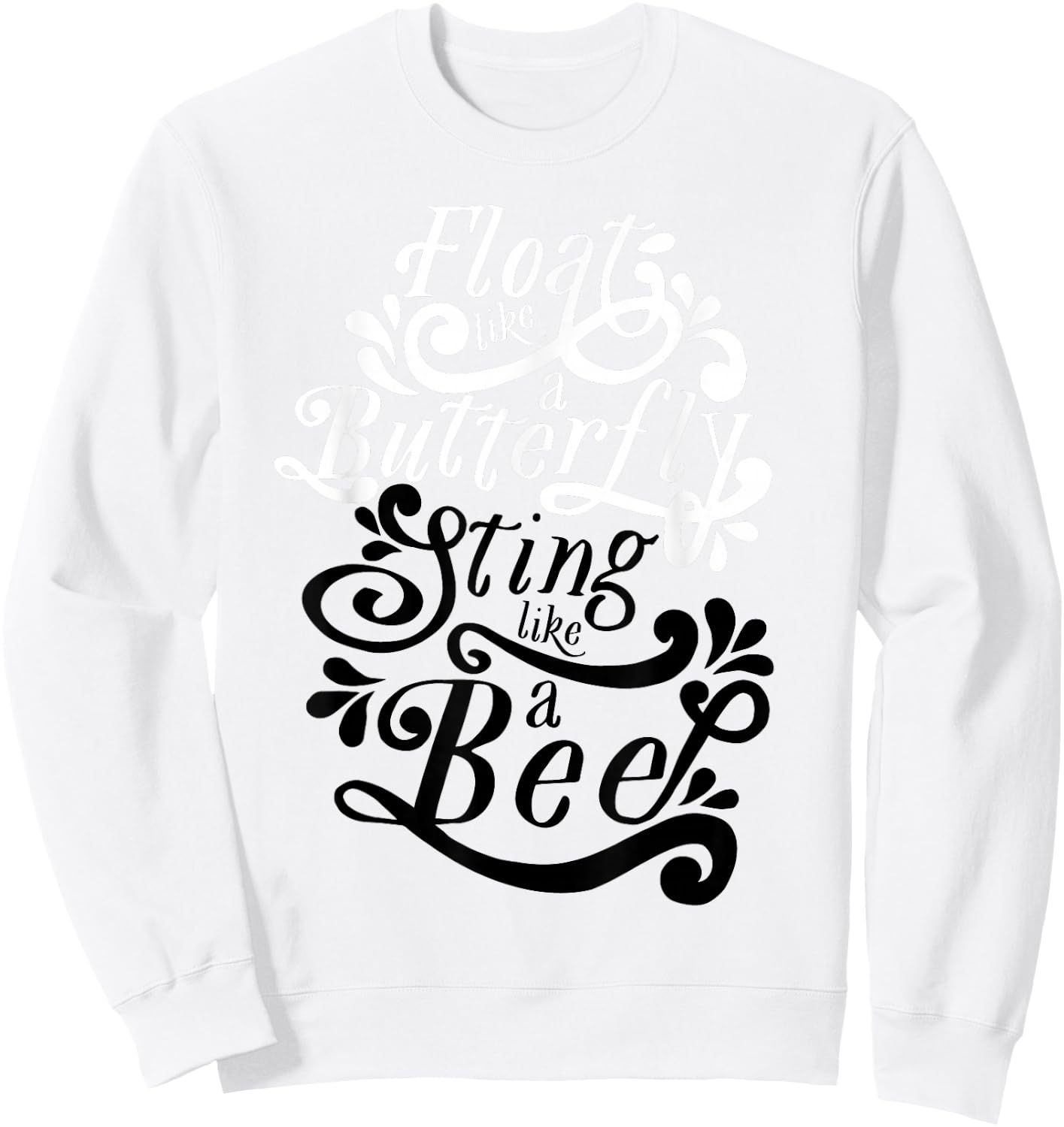 Muhammad Ali - Float Like A Butterfly Sweatshirt - Sweatshirt | White