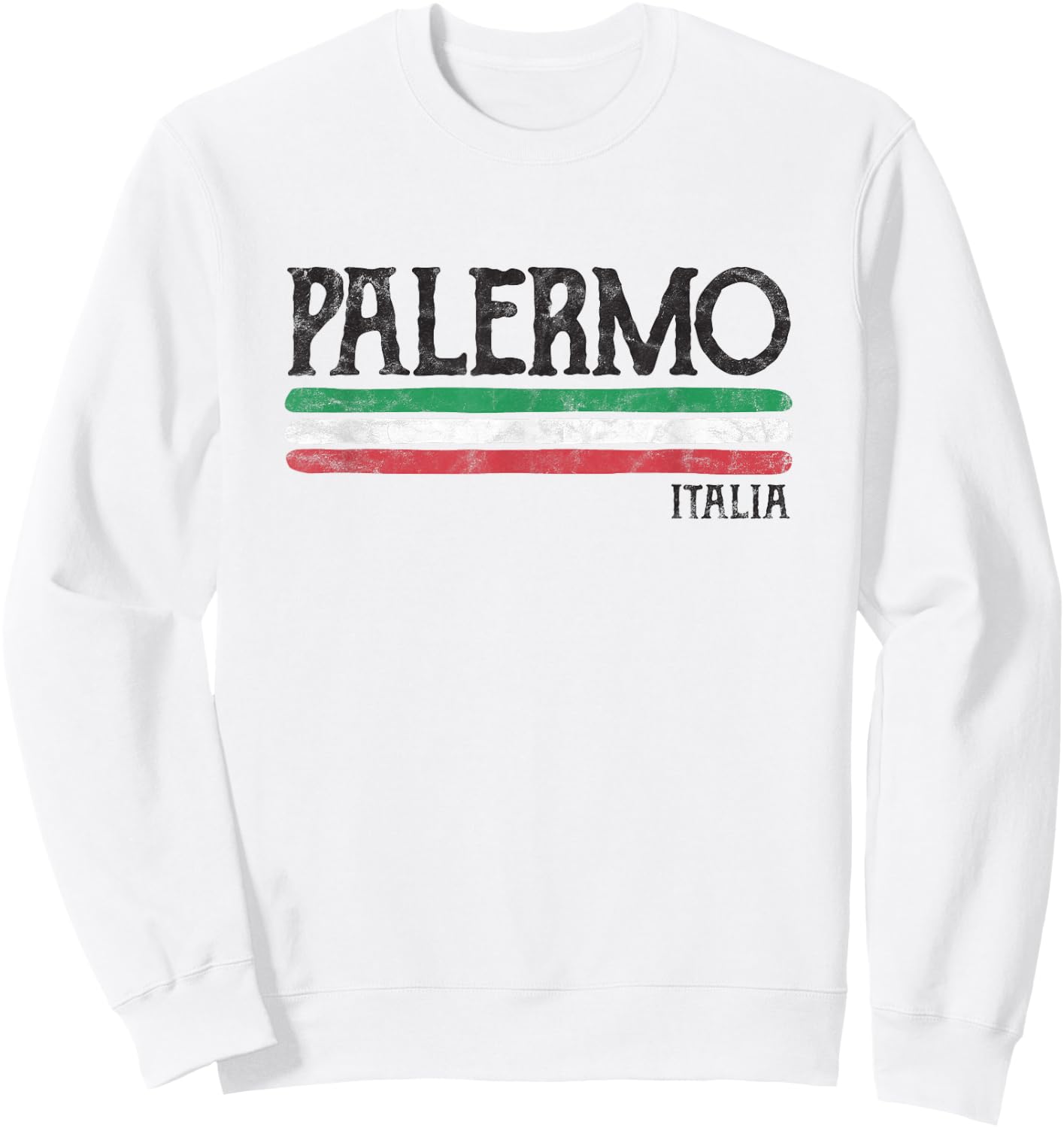 Vintage Palermo Sicilia Sicily Italy Italia Italian Souvenir Sweatshirt - Sweatshirt | White