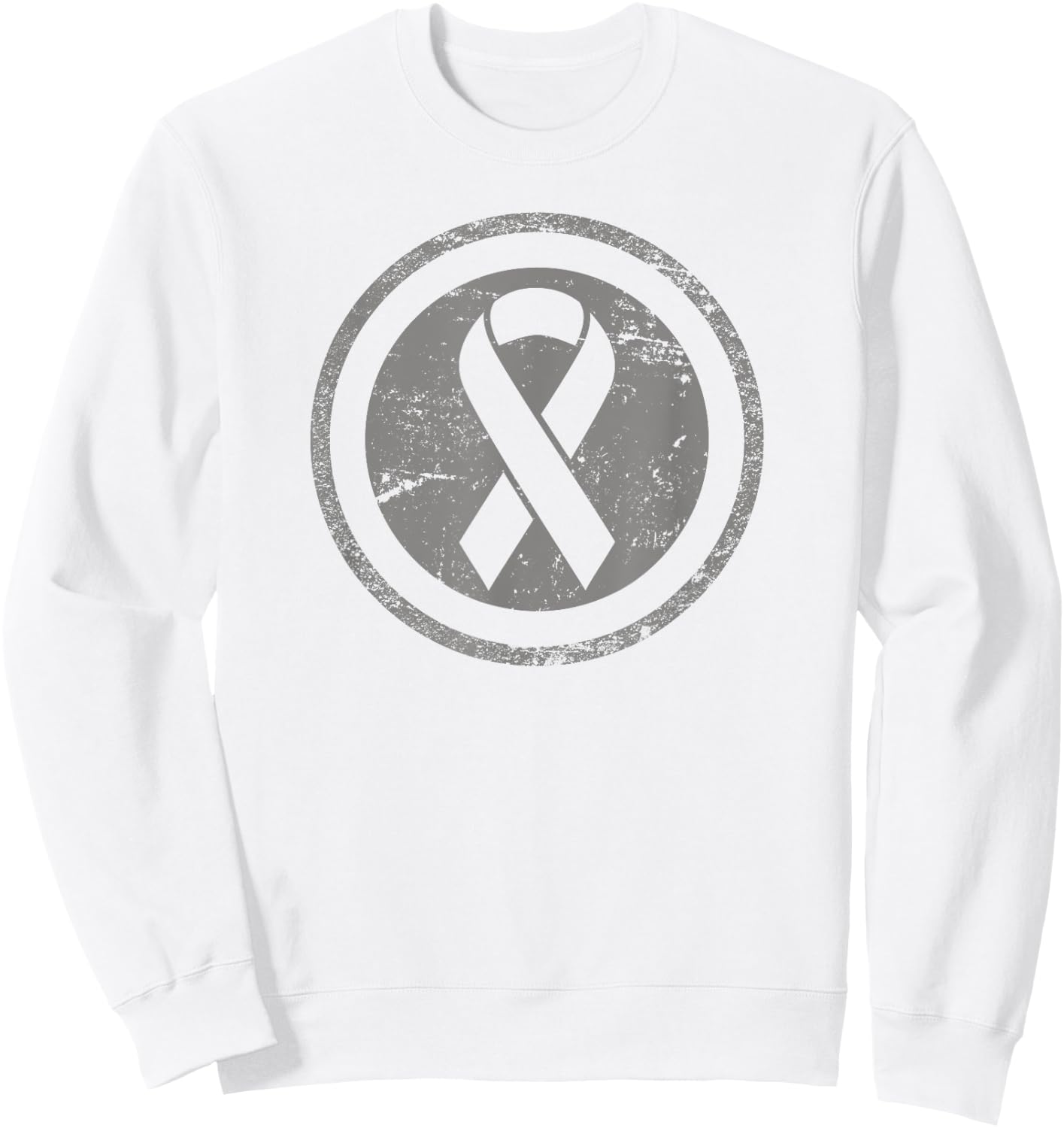 Vintage Childhood Cancer Awareness Sweatshirt - Sweatshirt | White