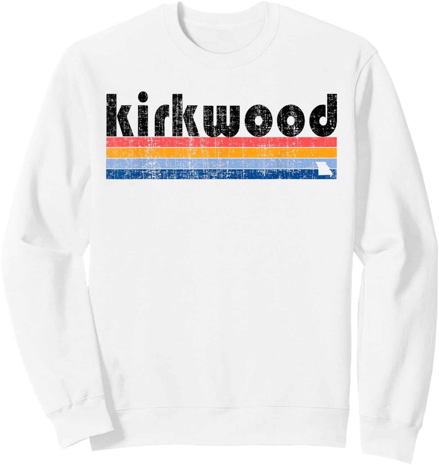Vintage 80s Style Kirkwood MO Sweatshirt - Sweatshirt | White