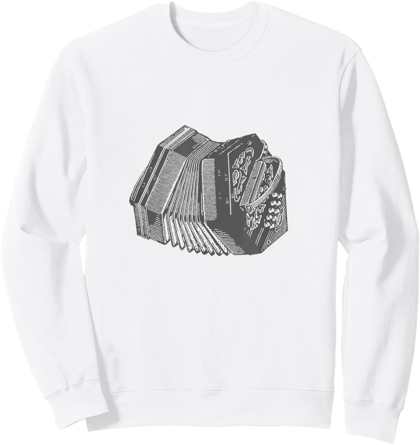 Vintage Bandoneon / Concertina Musician Gift Sweatshirt - Sweatshirt | White