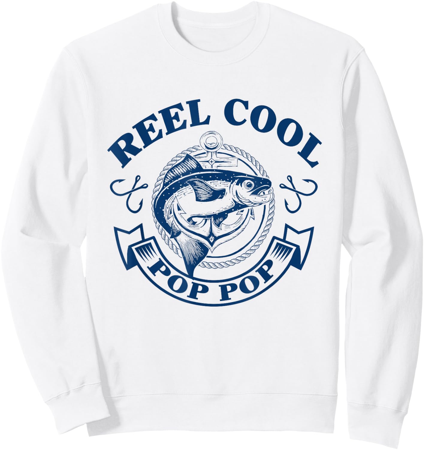 Reel Cool Pop Pop Shirt Sweatshirt - Sweatshirt | White