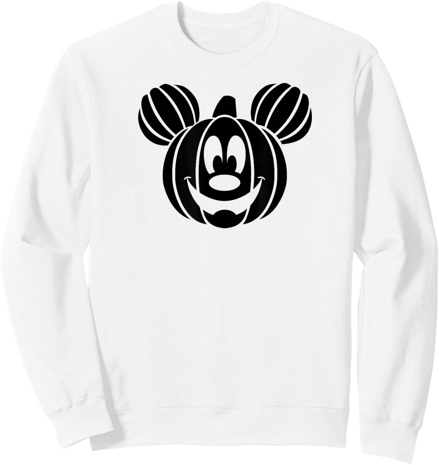 Disney - Mickey Mouse Halloween Pumpkin Sweatshirt - Sweatshirt | White