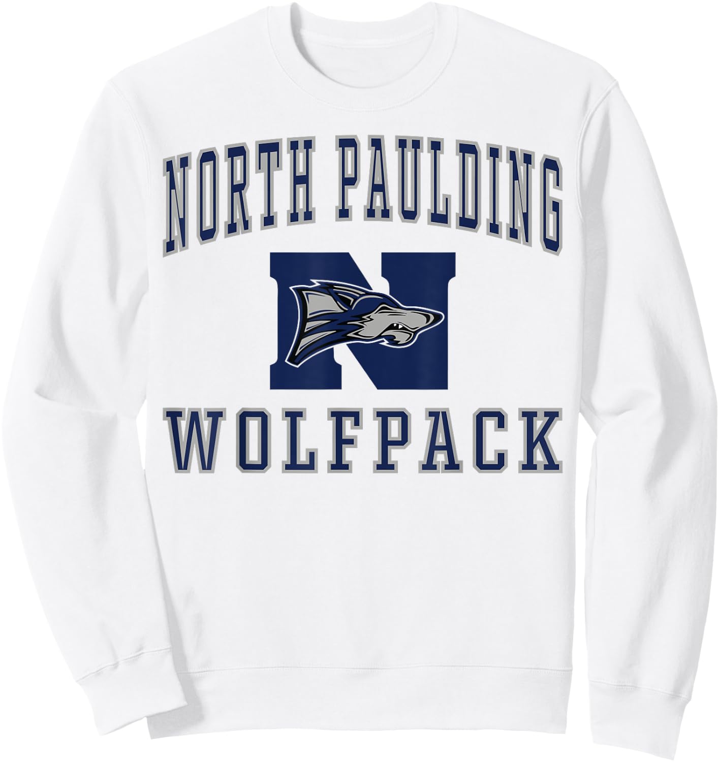 North Paulding High School Wolfpack C1 Sweatshirt - Sweatshirt | White