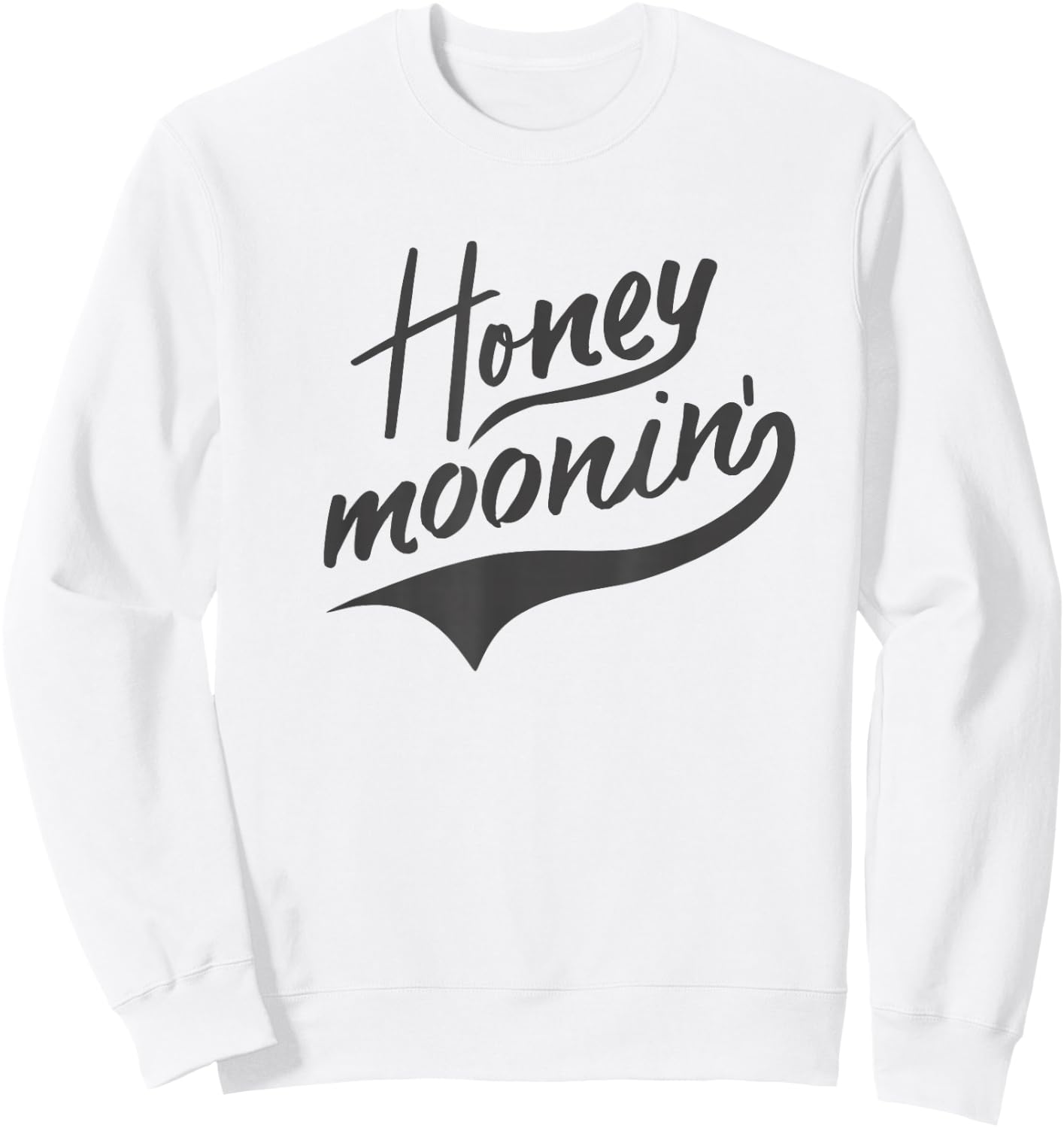 Honeymoonin Cute Honeymoon Shirt After Wedding Bridal Outift Sweatshirt - Sweatshirt | White