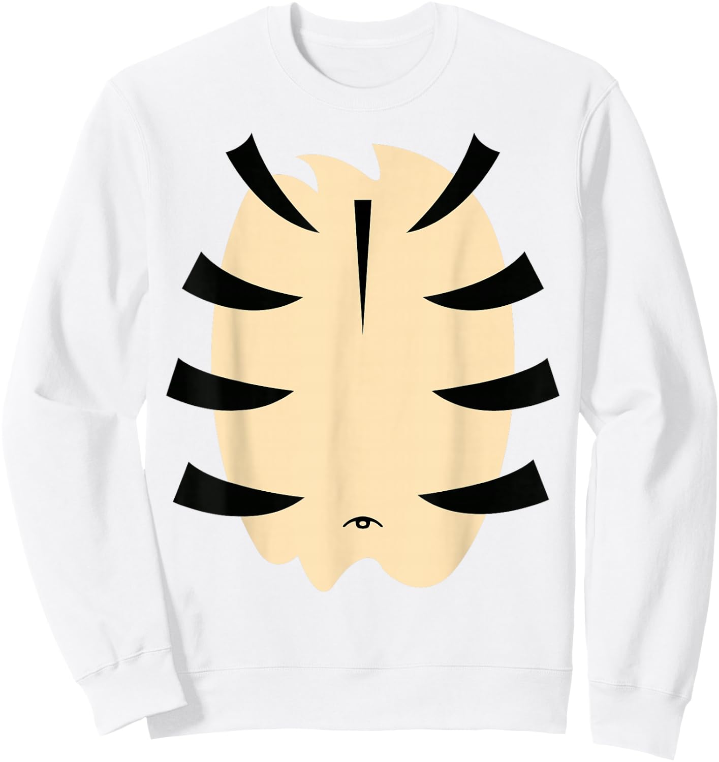Orange Striped Tiger Halloween Costume Party Sweatshirt - Sweatshirt | White