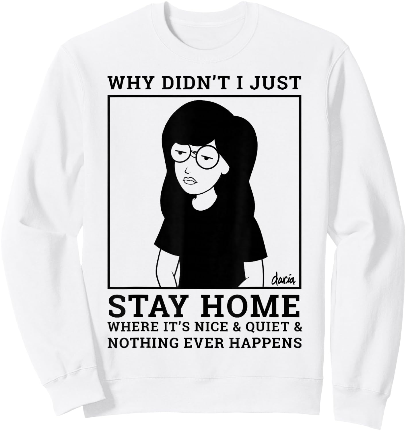 Daria Homebody Graphic Sweatshirt - Sweatshirt | White