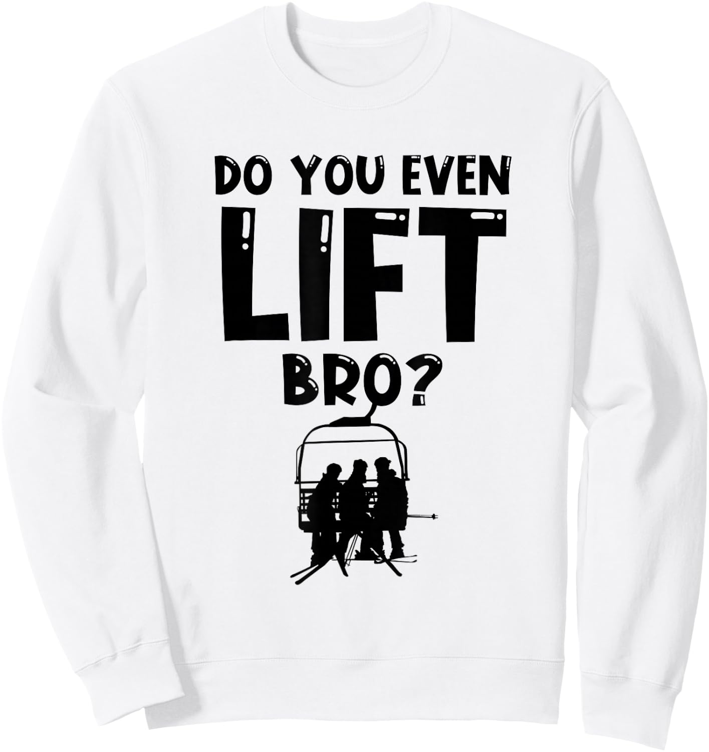 Skier Heartbeat Ski Sweatshirt - Sweatshirt | White