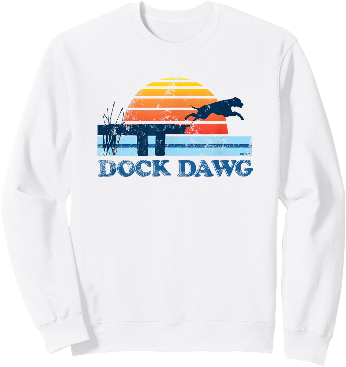 Dock Diving | Dock Jumping | Dock Dog | Dawg Shirt Sweatshirt - Sweatshirt | White