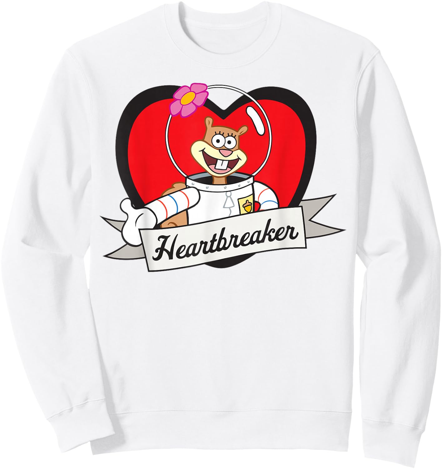 Spongebob Squarepants - Sandy Heartbreaker Sweatshirt - Sweatshirt | White