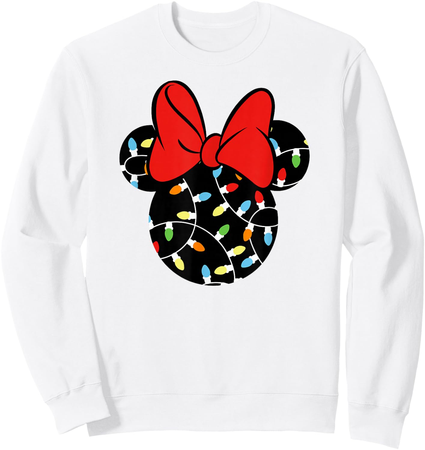 Disney - Minnie Lights Up Holiday Sweatshirt - Sweatshirt | White