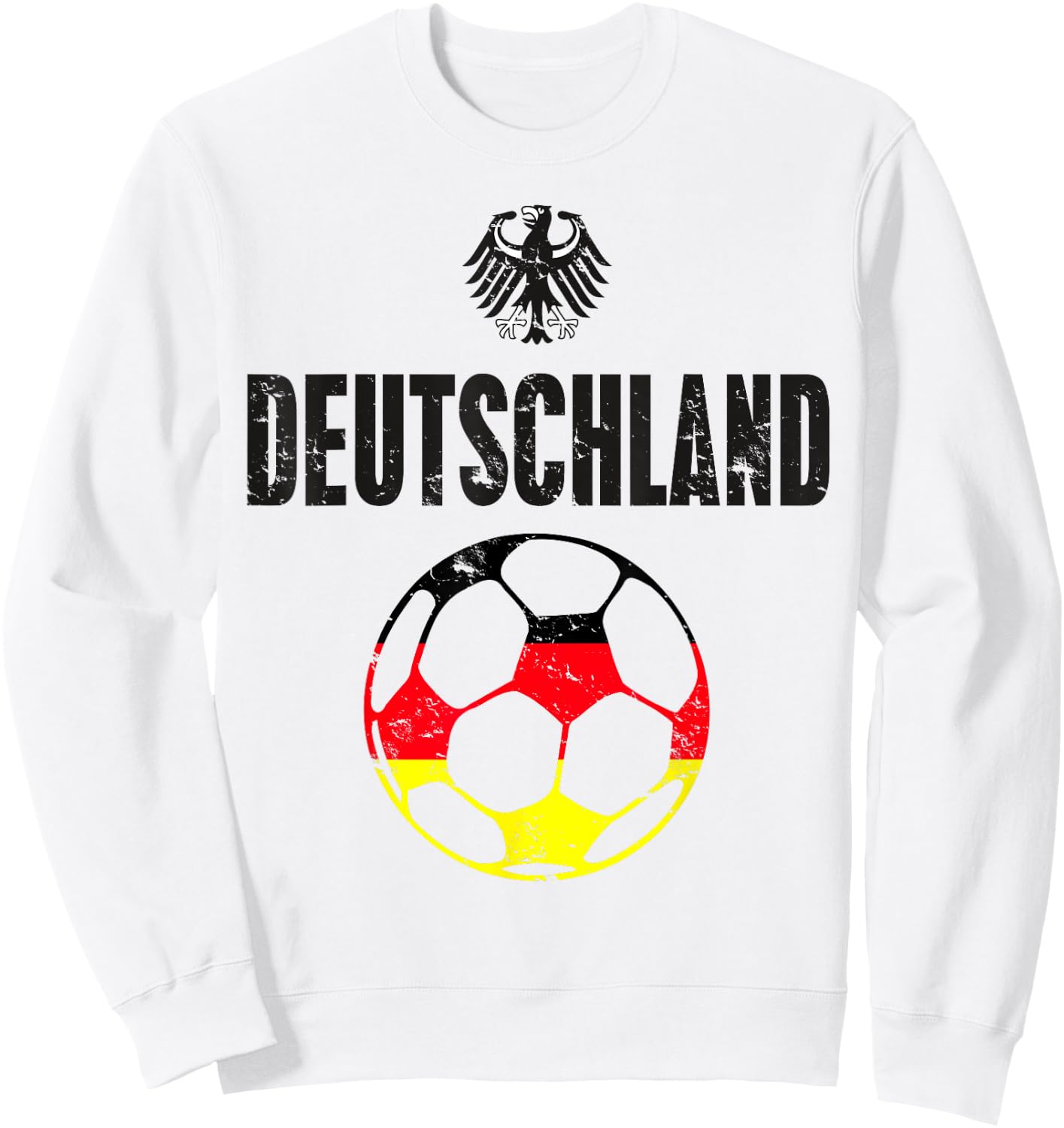 Germany Deutschland Football Soccer Flag German Sweatshirt - Sweatshirt | White