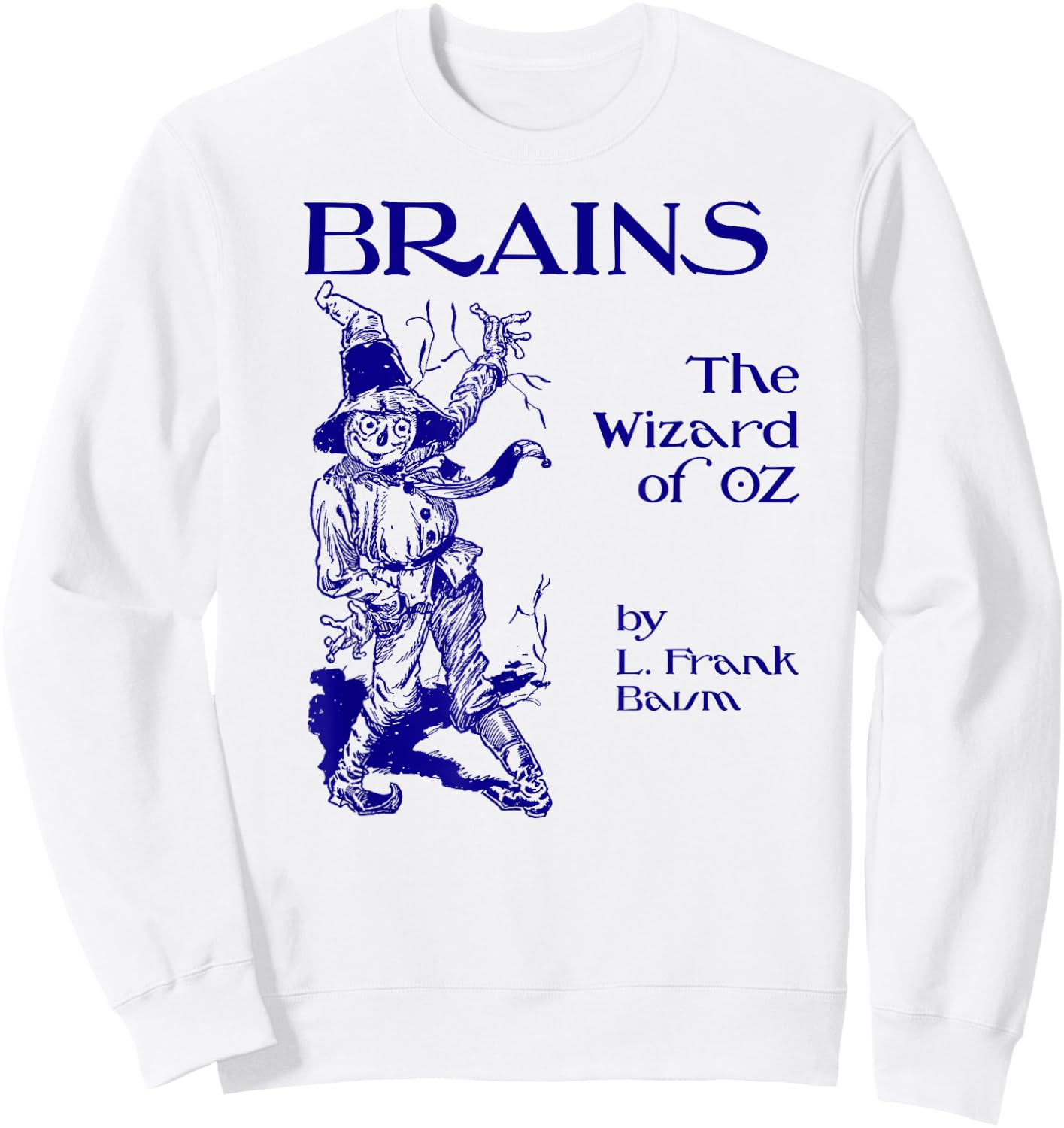 Use Your Brain Halloween Wizard of OZ Scarecrow Sweatshirt - Sweatshirt | White