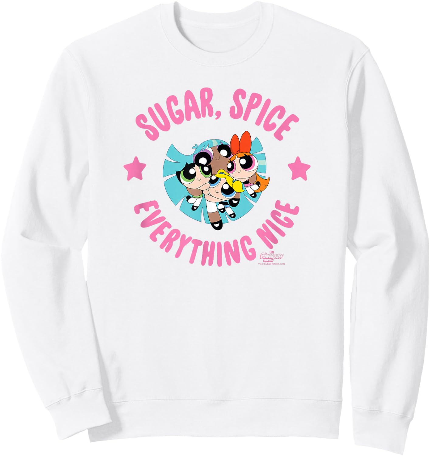The Powerpuff Girls Sugar Spice Sweatshirt - Sweatshirt | White