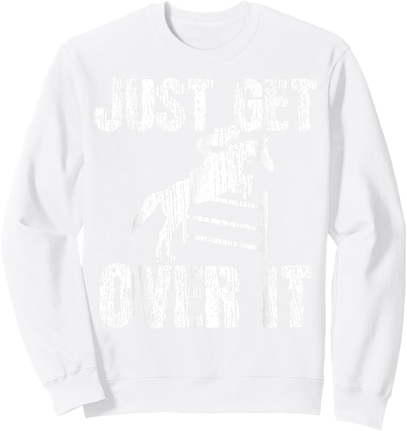 Show Jumping Vintage Equestrian Horse Show Sweatshirt - Sweatshirt | White