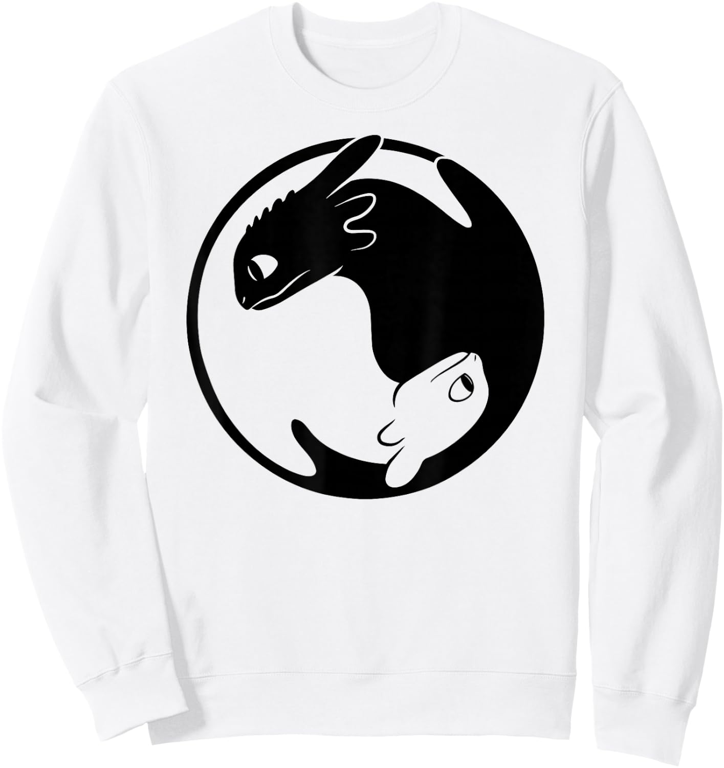 How to Train Your Dragon 3 Dragon Yin Yang Sweatshirt - Sweatshirt | White