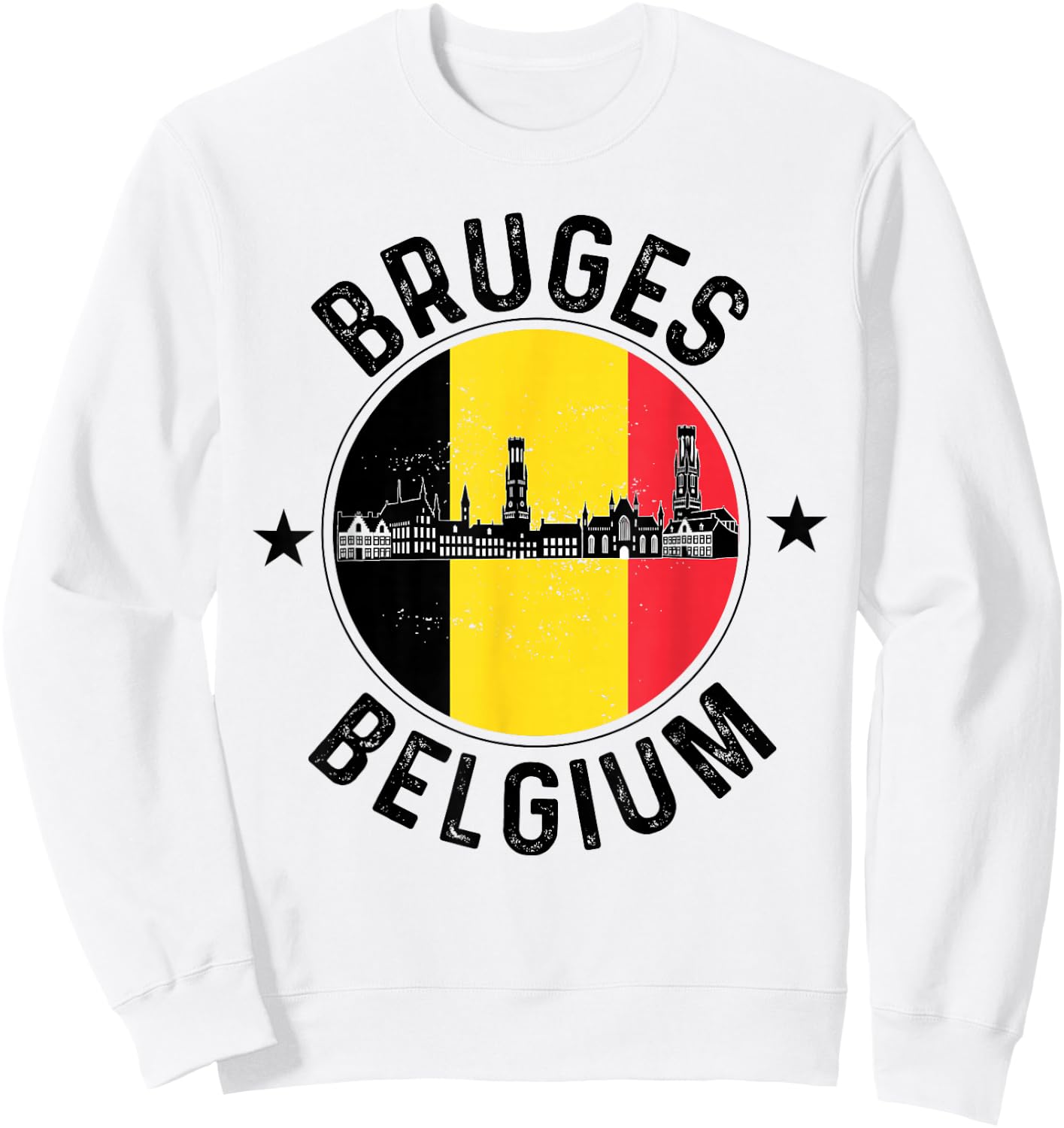 Bruges Belgium Souvenir Vacation Men Women Belgian Pride Sweatshirt - Sweatshirt | White