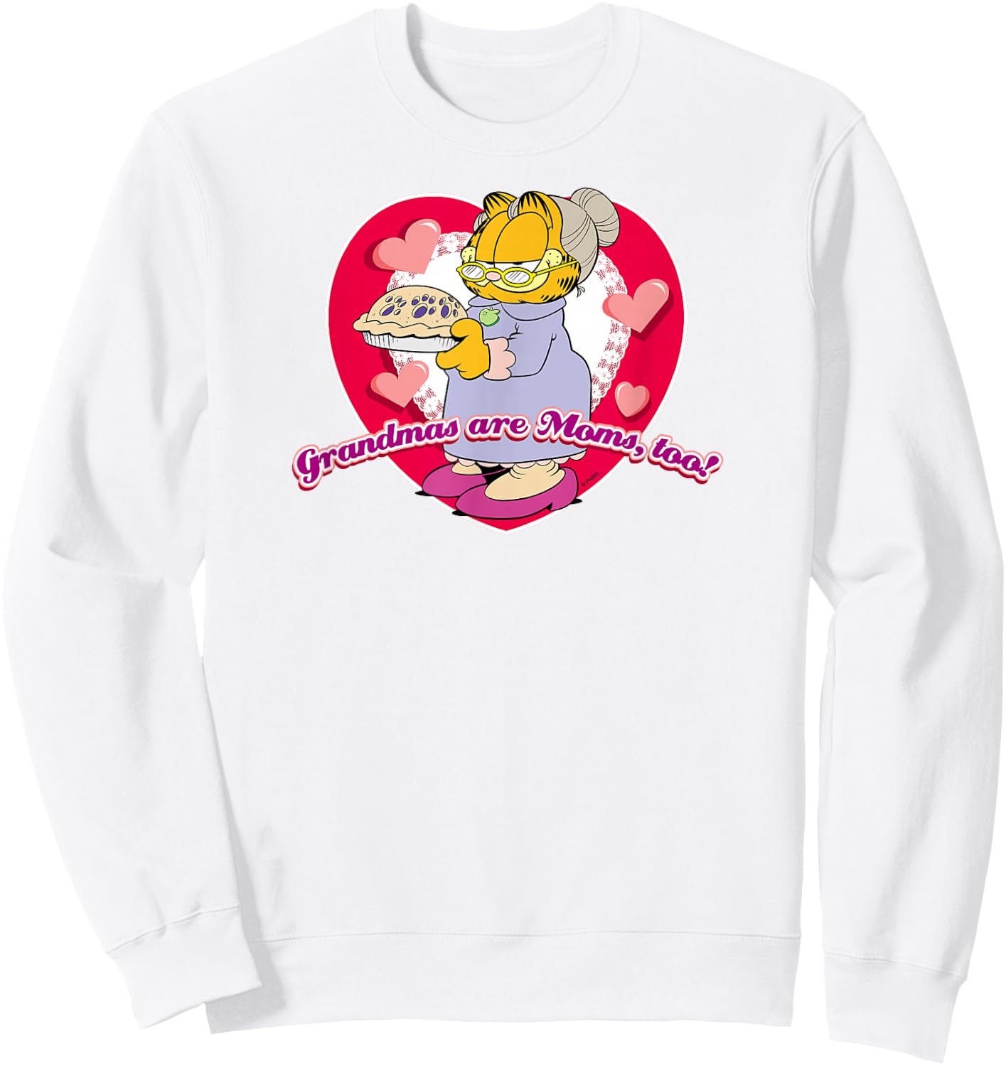 Garfield Don't Forget Grandma Sweatshirt - Sweatshirt | White