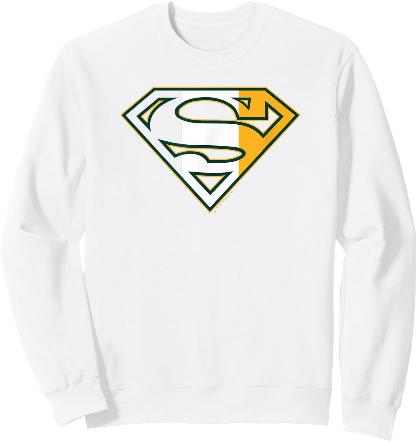 Superman Irish Shield Sweatshirt - Sweatshirt | White