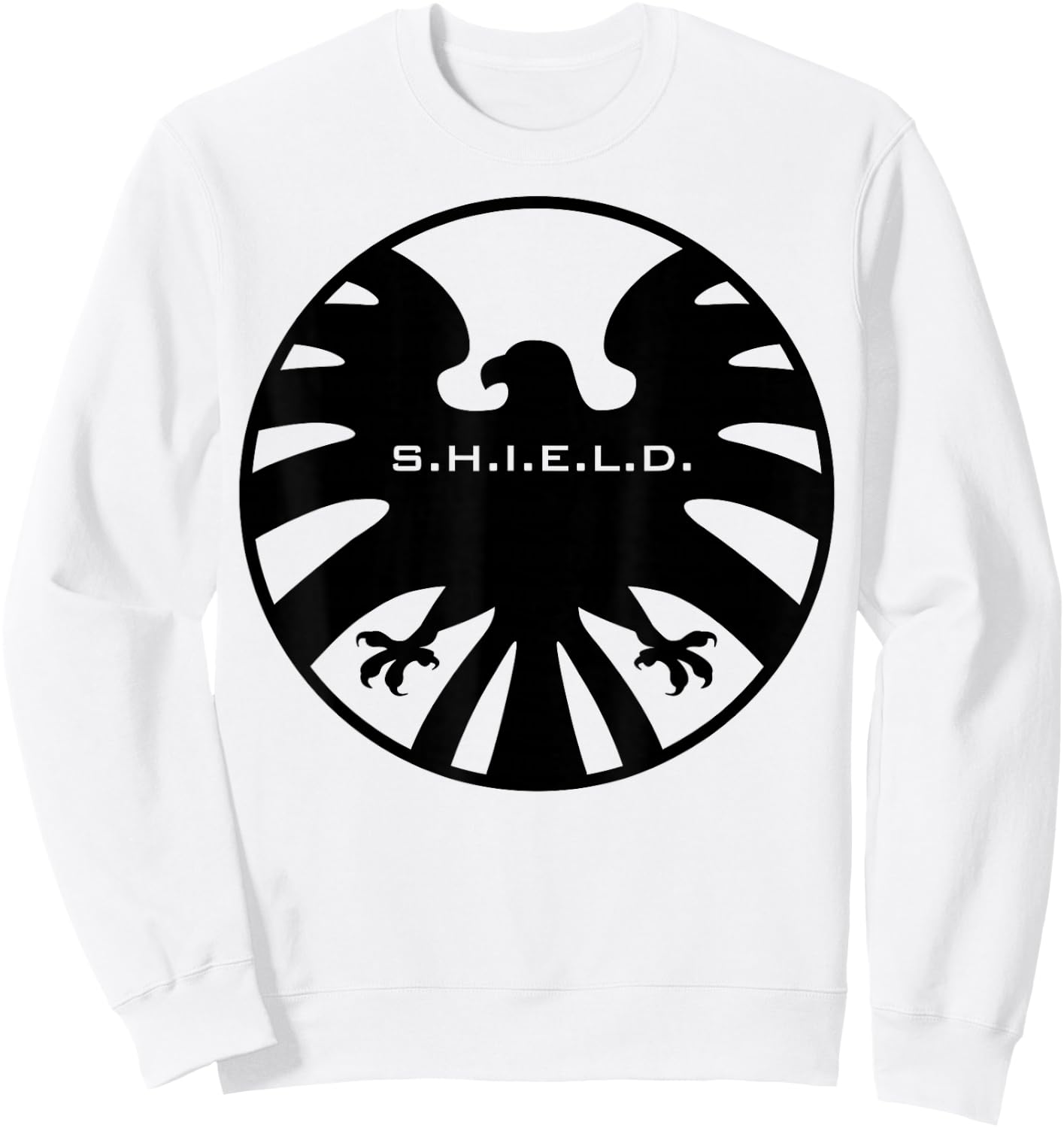 Marvel Agents of S.H.I.E.L.D. Black Out Eagle Badge Sweatshirt - Sweatshirt | White