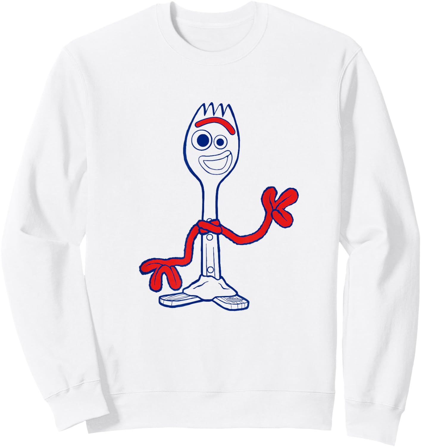 Disney Pixar Toy Story 4 Forky Waves Hi Sweatshirt - Sweatshirt | White