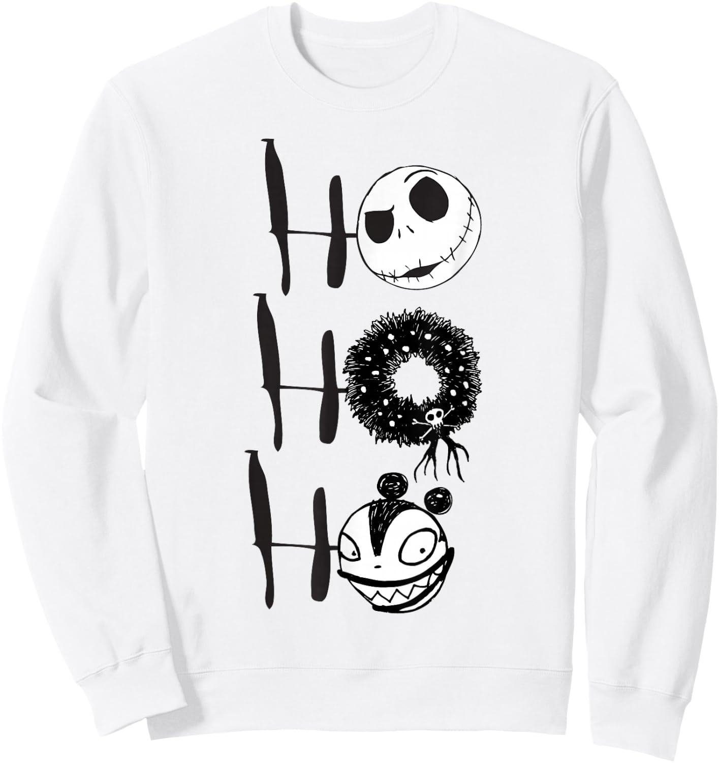 Disney Nightmare Before Christmas Jack Scary Teddy Sweatshirt - Sweatshirt | White