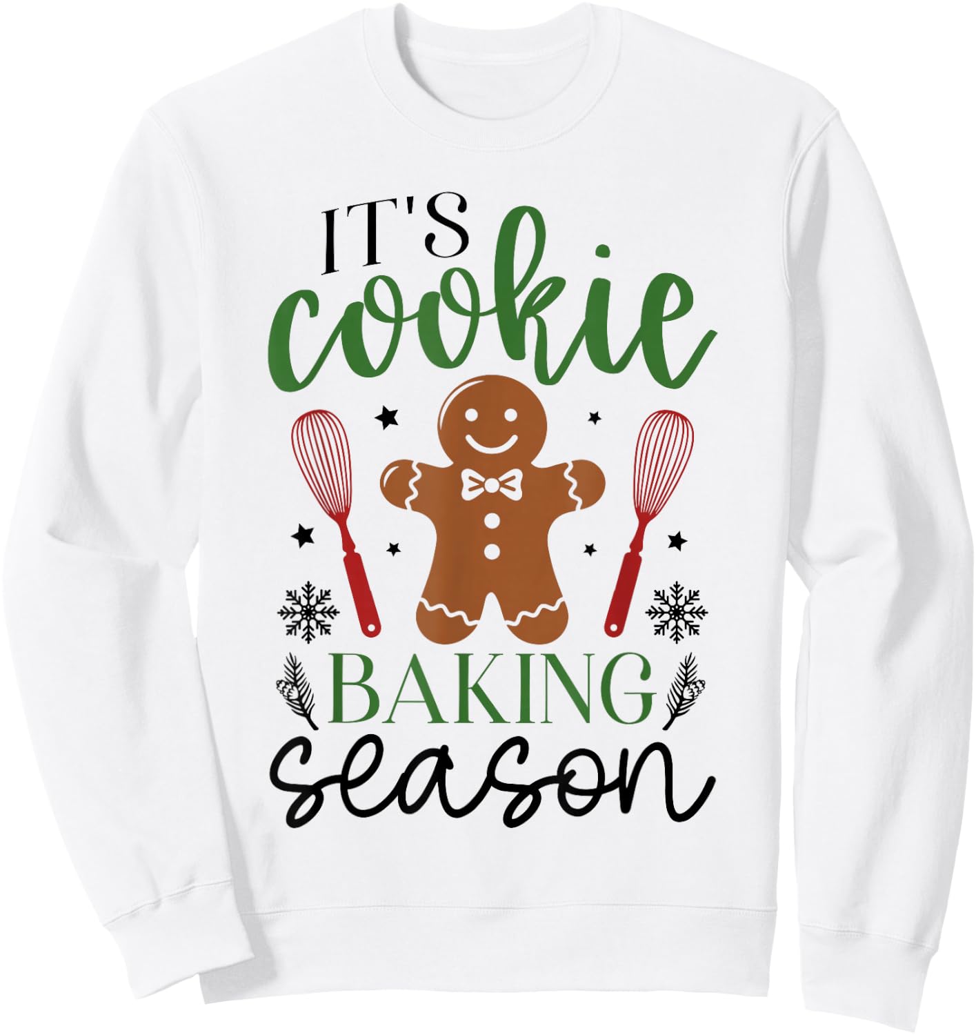 Christmas Women Cookie Baking Sweatshirt - Sweatshirt | White