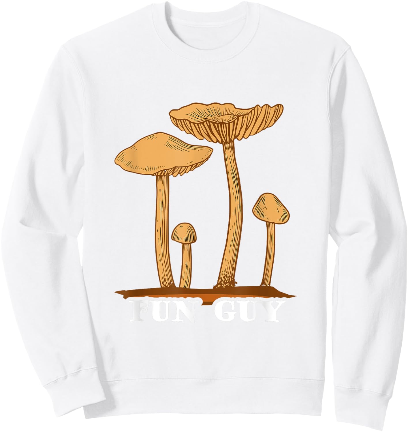 Fun Guy Mushrooms Sweatshirt - Sweatshirt | White
