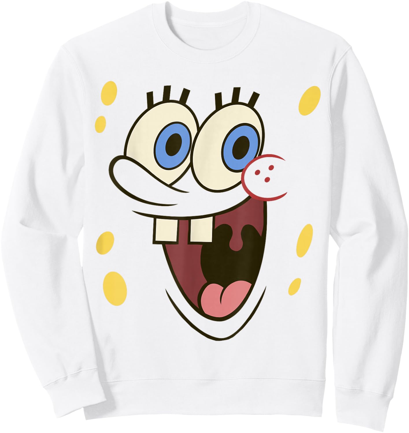 Spongebob Squarepants Large Face Costume Sweatshirt - Sweatshirt | White