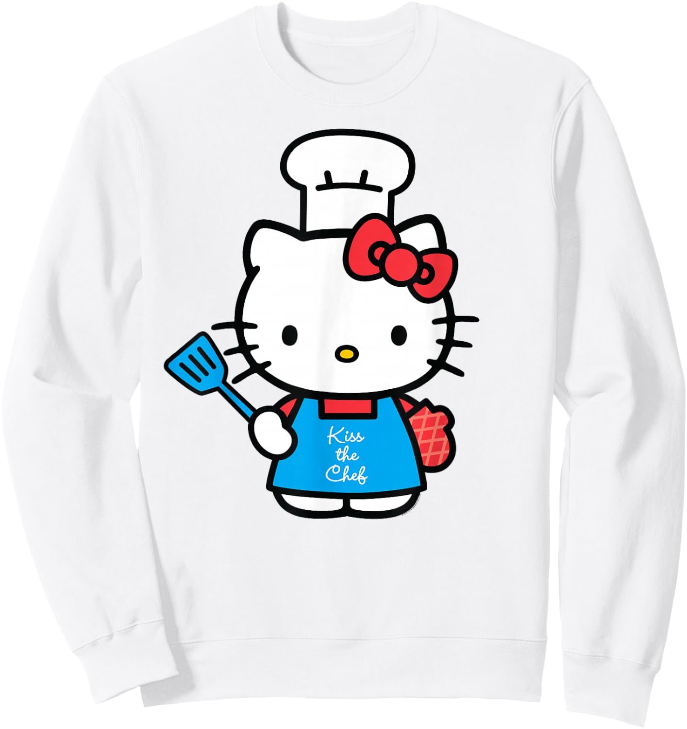 Hello Kitty Kiss the Chef Sweatshirt - Sweatshirt | White