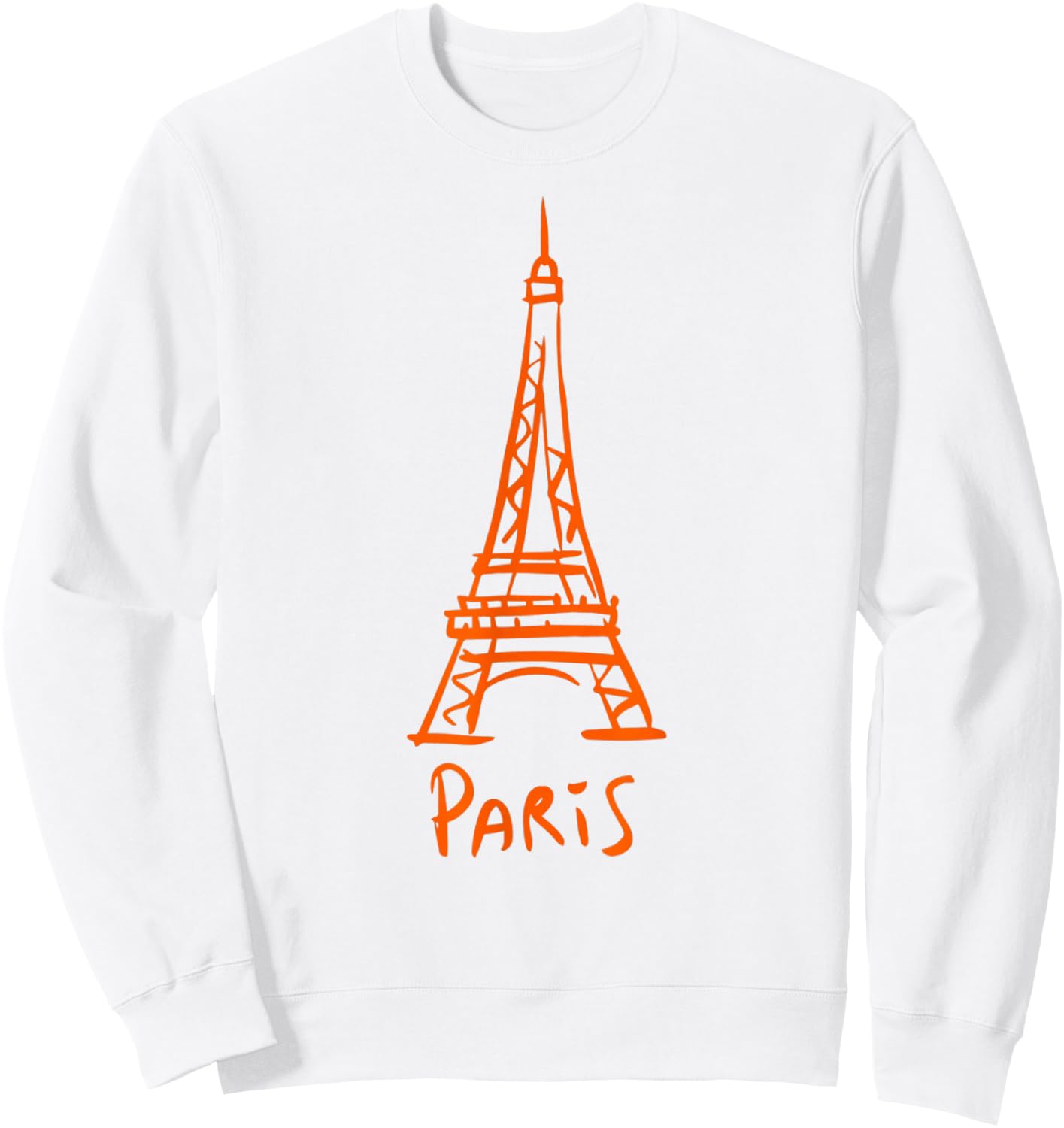 Vintage Paris I Love Travel Wanderlust Eiffel Tower Sweatshirt - Sweatshirt | White